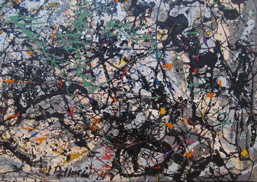 Les obres de Jackson Pollock (1912-1956), basades en el 'dripping' (degoteig) són conegudes per la repartició homogènia dels seus elements en la composició. Font: Jeff Wilcox (Flickr).