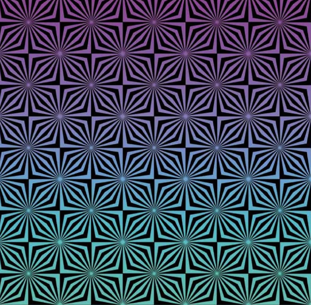 Si mirem la imatge fixament, percebem la sensació de parpelleig o uns puntets en els quals conflueixen les línies./-25