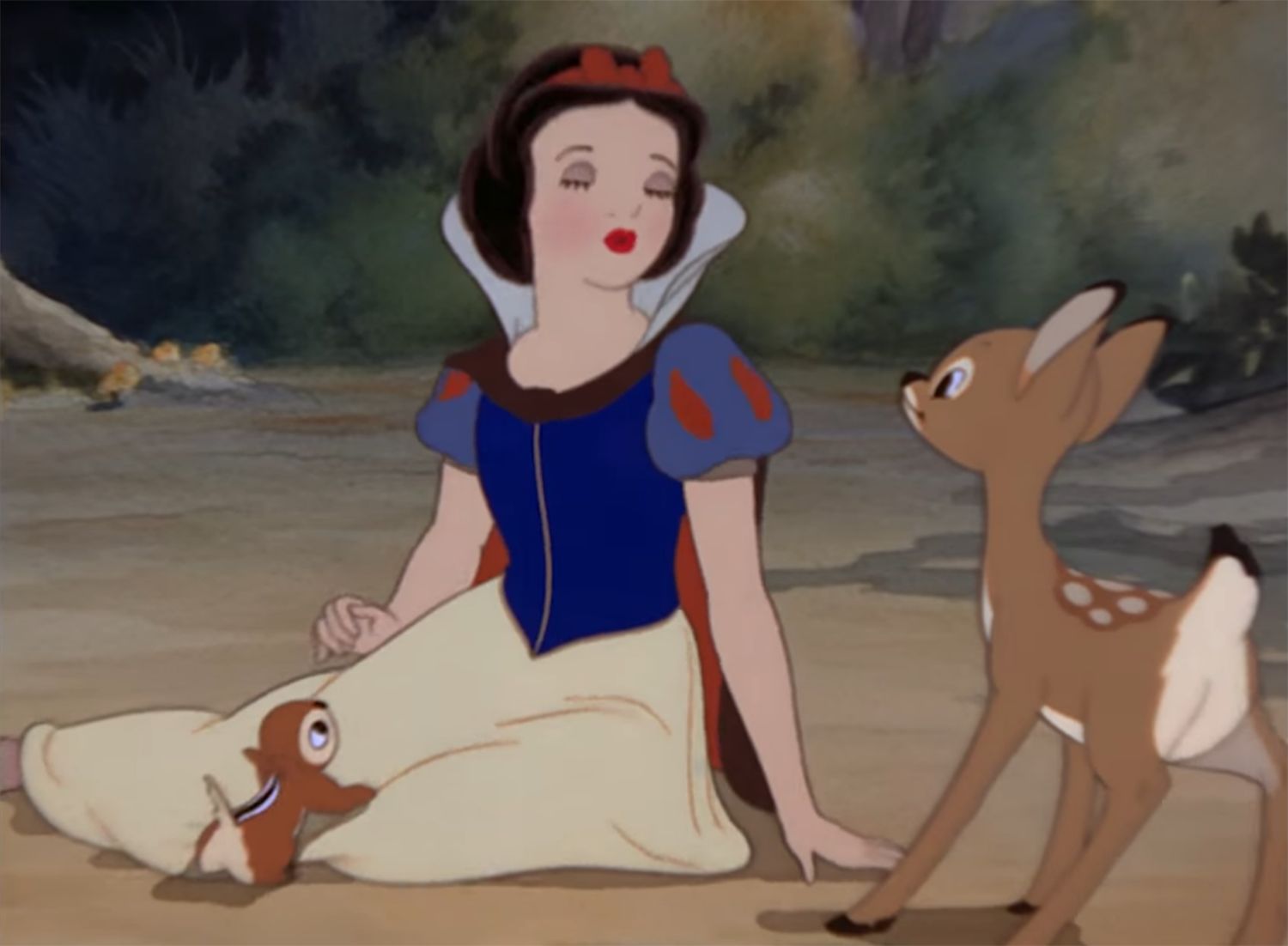 Captura de pantalla de 'La Blancaneus i els set nans', de Walt Disney. .
