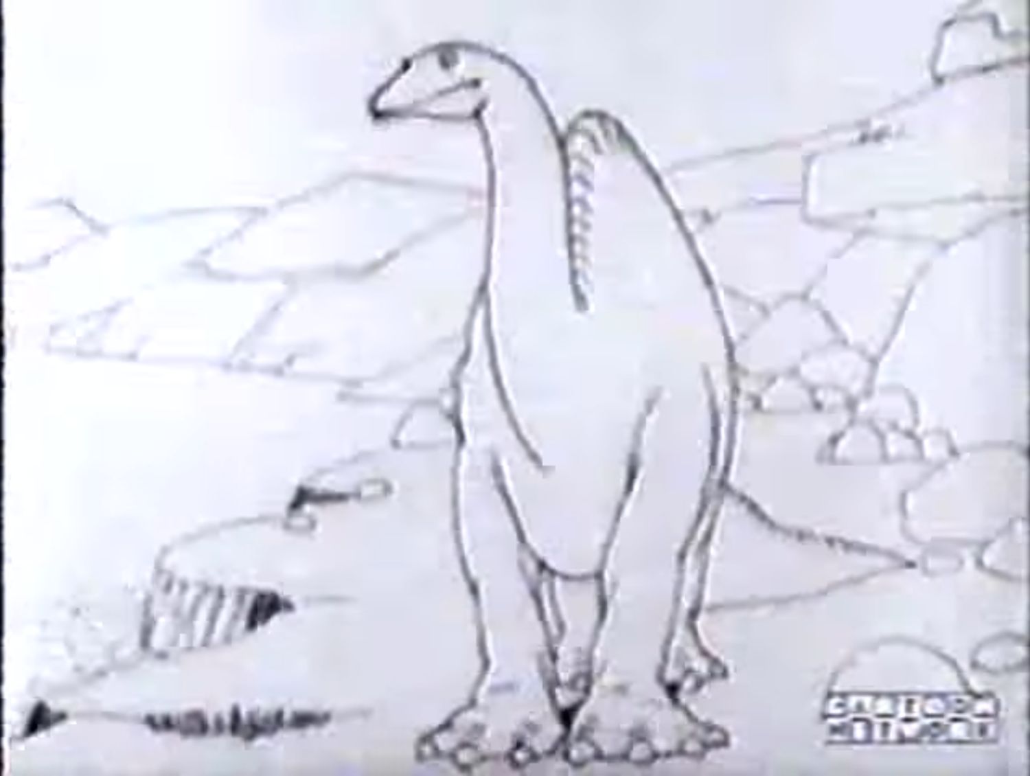Captura d'un fotograma de 'Gertie the Dinosaur' (1914), de Winsor McCay. .