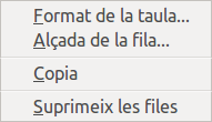 Eliminar registres: menú contextual/-25