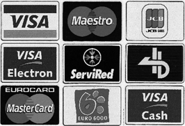 Diferents targetes de crèdit Diferents targetes de crèdit