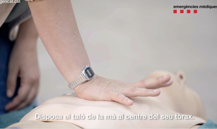 Recolzar el taló de la mà