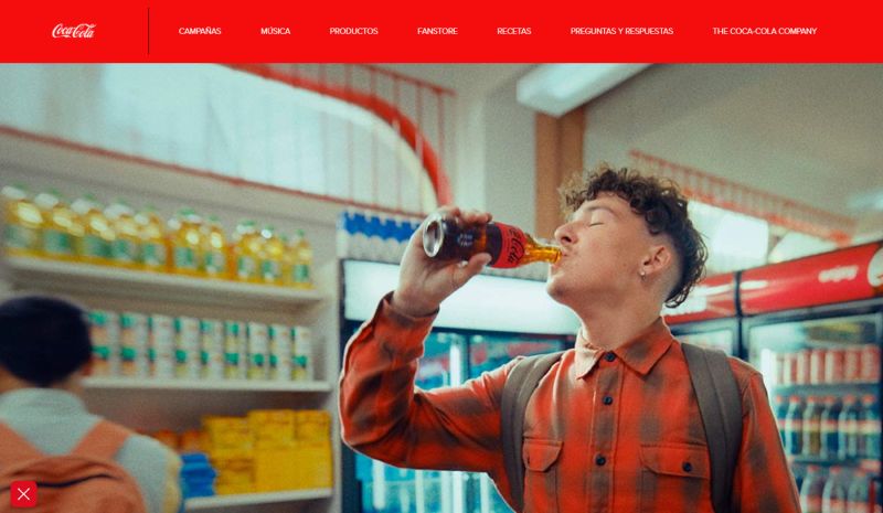 Pàgina web de Coca Cola
