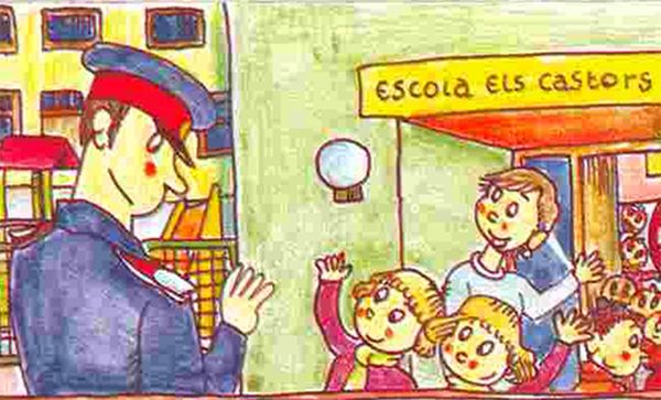 Logotip del programa educatiu per a escoles elaborat pels mossos d& 039;esquadra