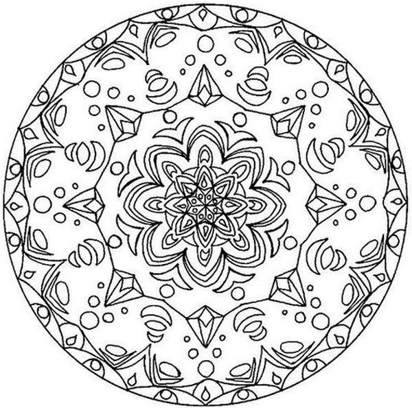 Els mandales s’han convertit en una activitat que es fa servir recentment en el treball plàstic, amb objectius molt diversos. Aquesta activitats permet a adults i infants expressar situacions d’estrès o bloqueig emocional pintant imatges organitzades al voltant d’un centre./15