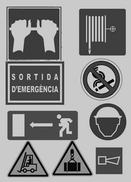 La senyalització amb colors és una de les mesures de protecció col·lectiva més eficaces i econòmiques./-30 La senyalització amb colors és una de les mesures de protecció col·lectiva més eficaces i econòmiques./-30