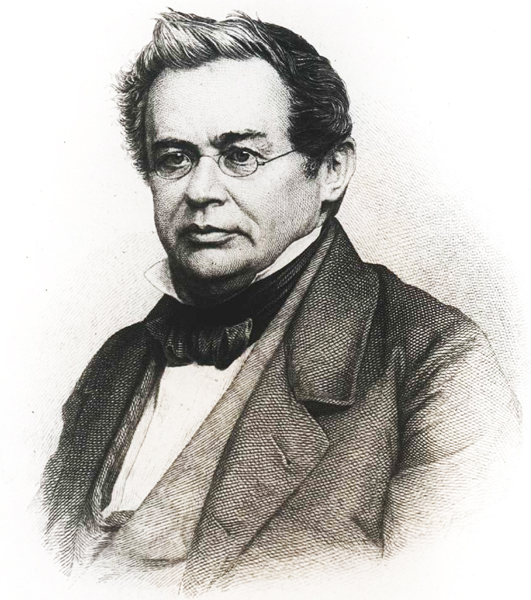 El físic alemany Heinrich Lenz (1804-1865) va dedicar la seva carrera a estudiar l'electromagnetisme. La investigació va culminar amb el descobriment, de manera independent, de la mateixa llei que va descobrir Faraday. Lenz la va completar amb el signe negatiu que té en la forma definitiva. Com que la ciutat on va néixer era a Estònia, van ser els acadèmics de l'antiga URSS qui van rebatejar la llei de Faraday com a llei de Faraday-Lenz. Retrat.
