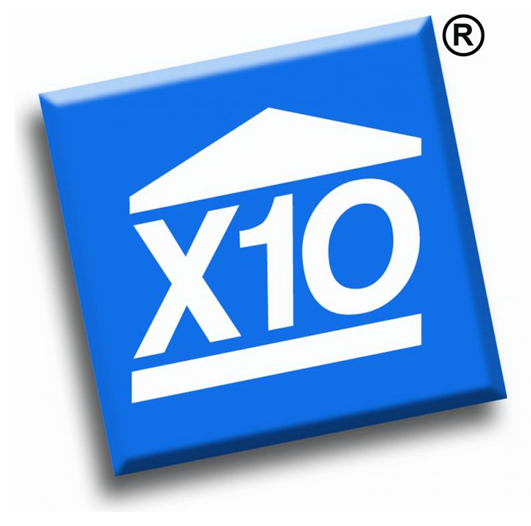 Logotip del sistema d'ones portadores X10 Logotip del sistema d'ones portadores X10