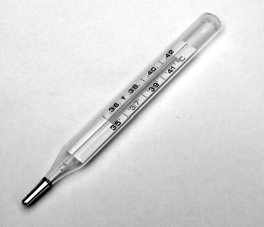 Termòmetre analògic de mercuri