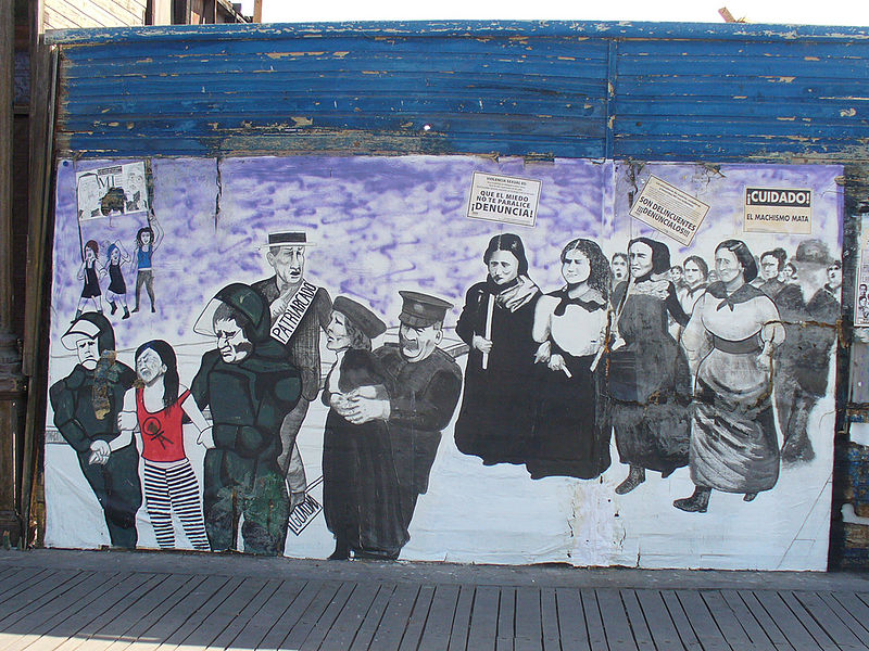Mural contra la violència masclista. .