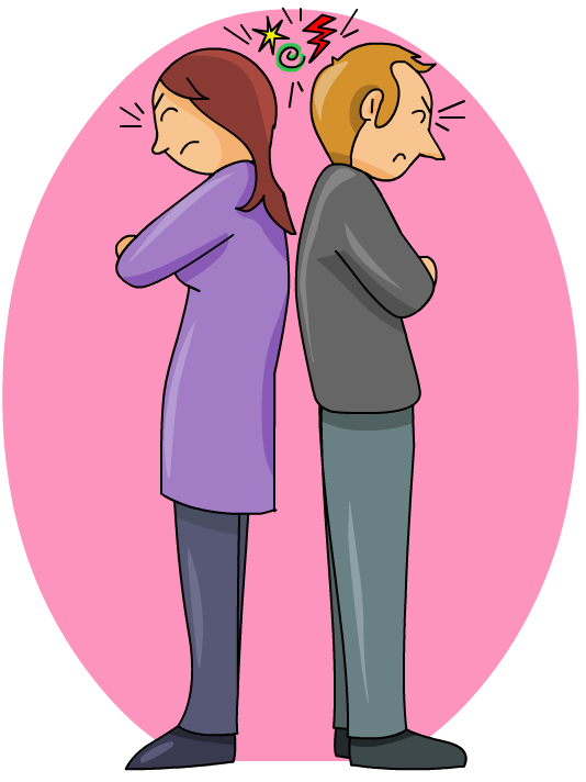 Moltes vegades ens enfadem amb la persona amb la qual tenim un conflicte en lloc de pensar en allò que ens ha enfrontat./-10 Moltes vegades ens enfadem amb la persona amb la qual tenim un conflicte en lloc de pensar en allò que ens ha enfrontat./-10