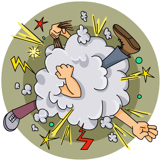 La violència és la manera més primària de resoldre un conflicte, és la llei del més fort./20 La violència és la manera més primària de resoldre un conflicte, és la llei del més fort./20