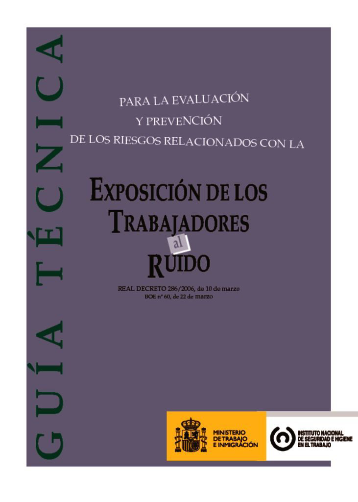 La Guia tècnica de l'INSST (antic INSHT) és una eina molt útil per al tècnic de prevenció./-60