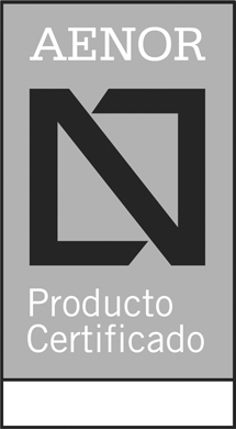 Logotip d'AENOR, l'Associació Espanyola de Normalització i Certificació.