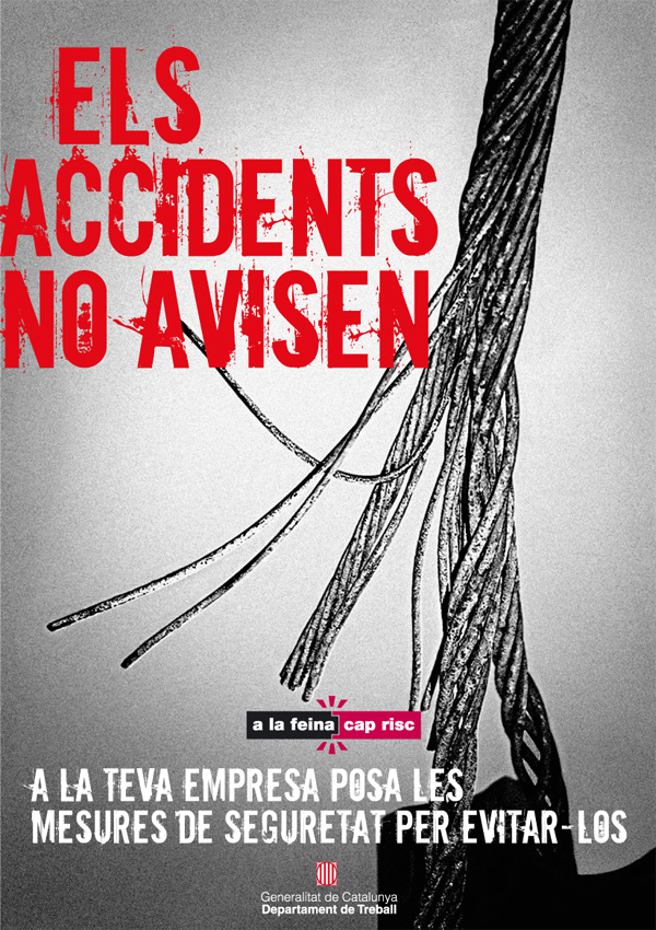 Cartell de seguretat per a la prevenció d'accidents (ICSSL).