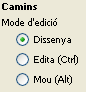 Quadre de control de l'eina Camins/-30